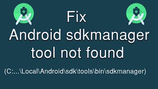 How to fix Android SDK manager tool not found | how to install Android SDK Tools (Obsolete) 2020