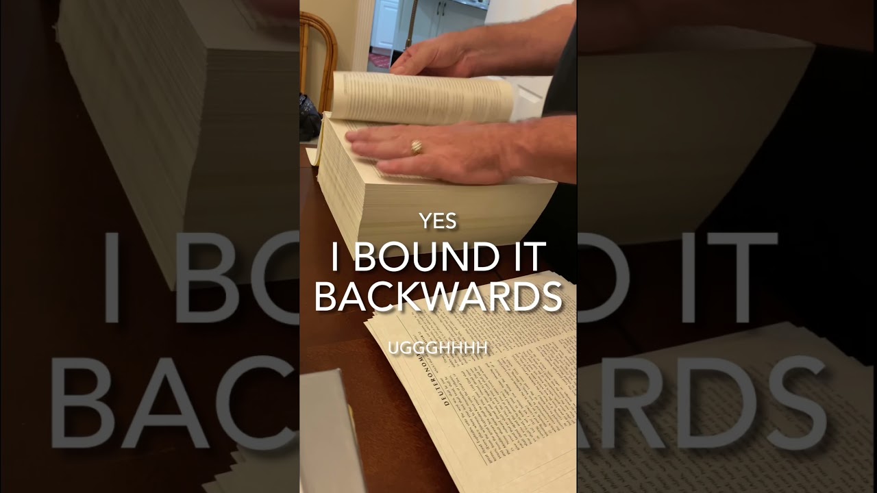 Printing the Bible and Binding a 1000 page Wycliffe from 1380