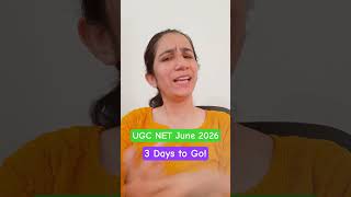 3 Days to Go! UGC NET Education June 2026@InculcateLearning #ugcneteducation #ugcnet