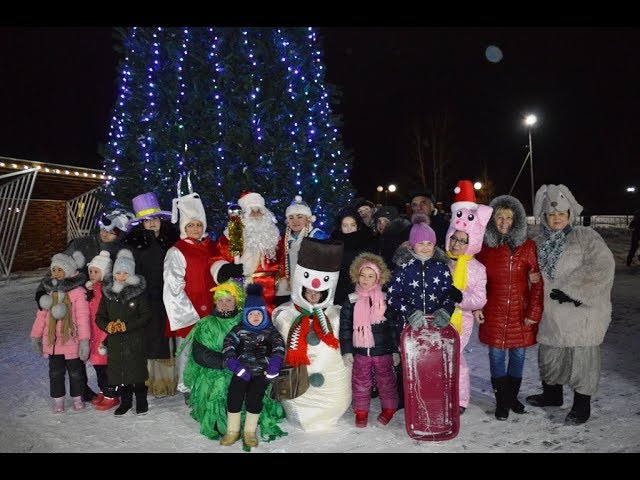 В Камском Устье - в парке Т. Миннуллина состоялось открытие Новогодней елки