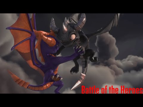 Skylanders Academy Spyro VS. Dark Spyro - with Battle of the Heroes