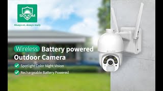 Reviewing The Soliom Wireless BATTERY POWERED Outdoor Camera!