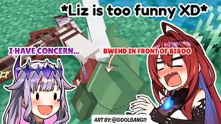 [Hololive] The FUNNIEST Biboo  & Liz interaction in ENReco 3 #enrecoclips [Koseki Bijou/Elizabeth]
