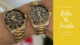 INVICTA vs  ROLEX // DER Invicta PRO DIVER Review // 4K