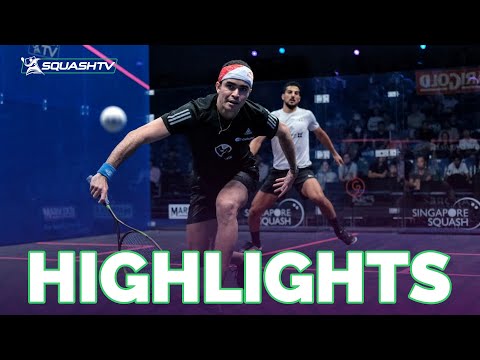 "Highly Entertaining Match" | Elias v Hesham | MARIGOLD Singapore Squash Open 2022 | QF HIGHLIGHTS