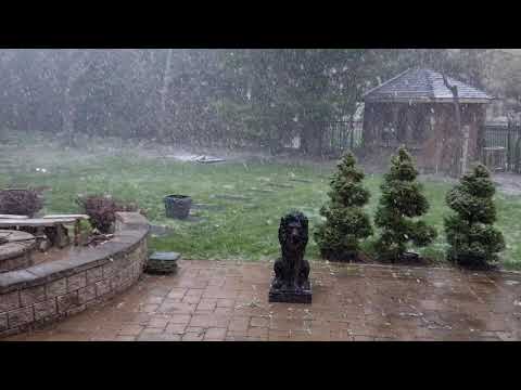Snow on Mother's Day weekend 2020