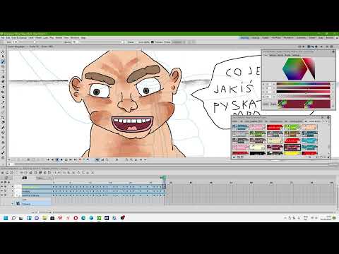 OpenToonz 1.5 - how to swap frames - English tutorial (2022)
