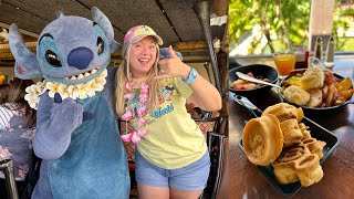 'Ohana Best Friends Breakfast with Lilo & Stitch FULL Experience! Exploring the Beach, Shops & More