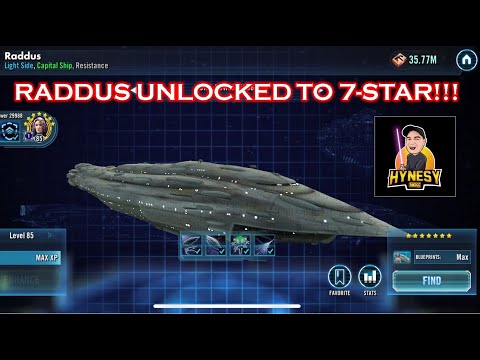 SWGOH RADDUS UNLOCKED TO 7-STAR!!