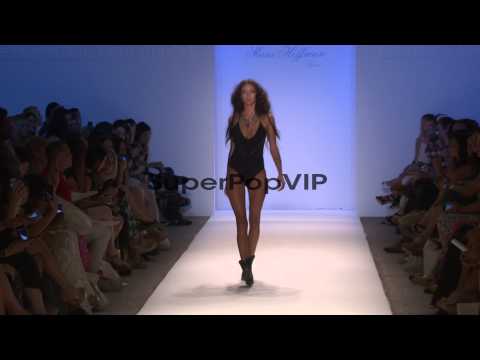 Models walk the runway at Mara Hoffman Swim - MBFW Miami ...