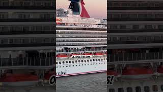 The Arrival carnival dream in port of Galveston!..#cruiseship #cruise #travel #vacation #yt #shorts