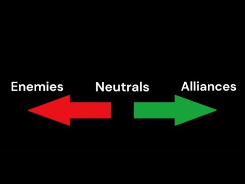 Exploration of alliances, neutrals, and enemies