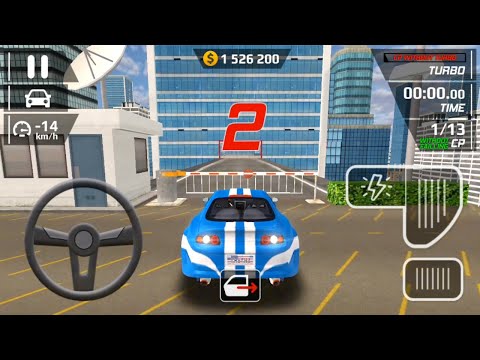 Smash Car Hit - Blue Sport Car Driving Simulator Impossible City Stunts Android Gameplay walkthrough