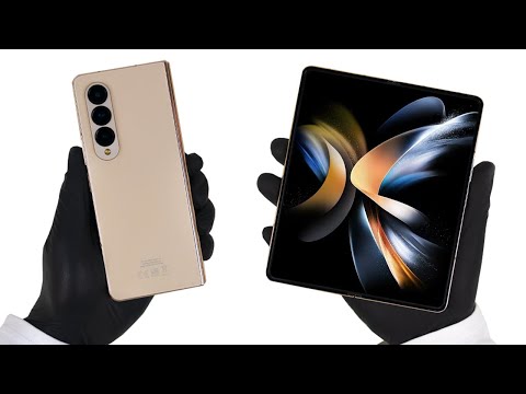Samsung Galaxy Z Fold 4 Unboxing + Gameplay - ASMR