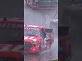 Wipers wax on, wax off 🥋🌧  #truckseries #NASCAR #rain #funny #ohio #shorts