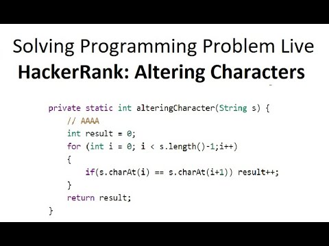 Alternating Characters Hackerrank Solution In Java