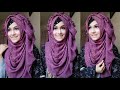 Gorgeous party hijab tutorial 2019 || Noshin Nower ❤