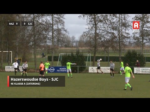 Samenvatting Hazerswoudse Boys - SJC (zaterdag 18 februari