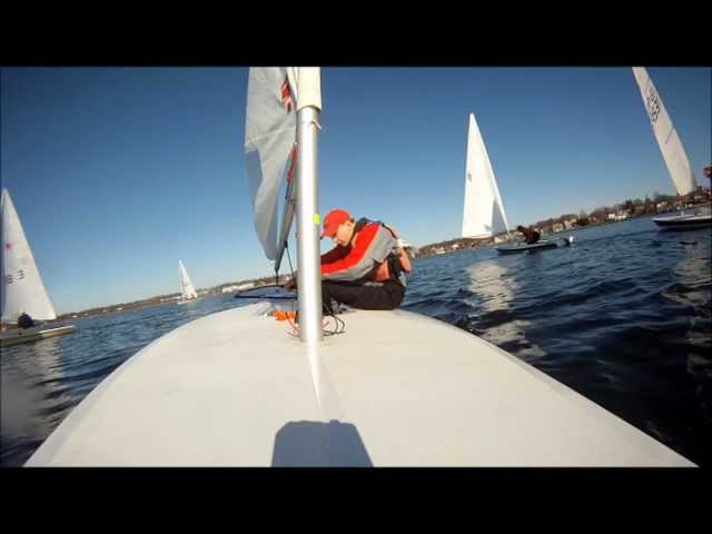 Laser Sailing In 15 Knots of wind