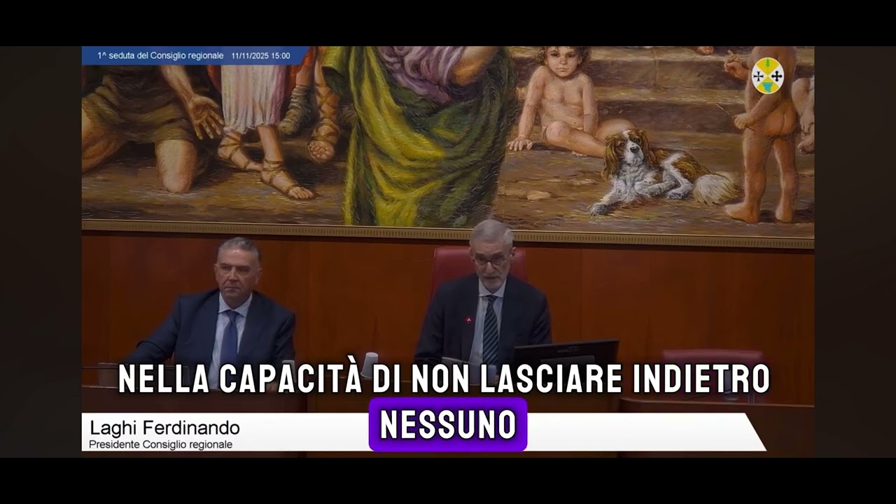 11 Novembre 2025 Il mio intervento di apertura dei lavori del Consiglio Regionale.