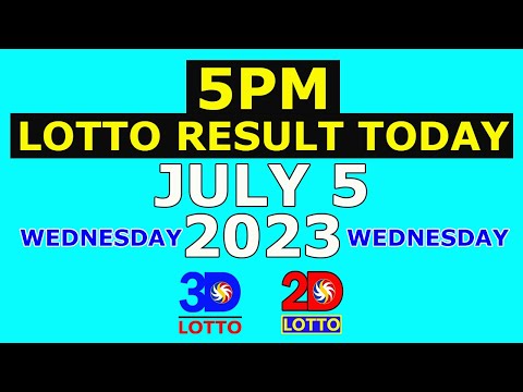 5pm Lotto Result Today July 5 2023 (Wednesday)