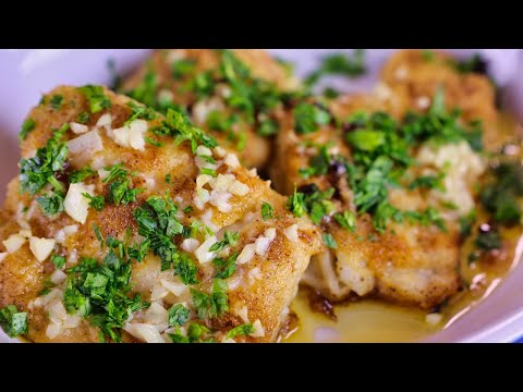 Pescado al Horno con Limon y Ajos