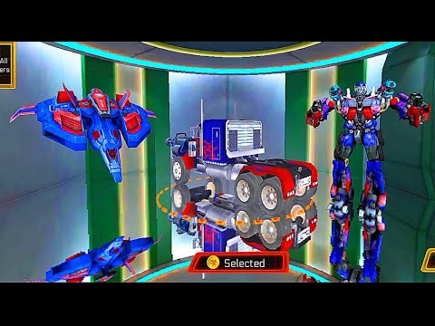 Optimus Prime Transformer Wars: Grand Robot Truck Transform Game 2021 - Android Gameplay