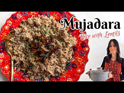 Mujadara | Lebanese Rice with Lentils & Crispy Onions