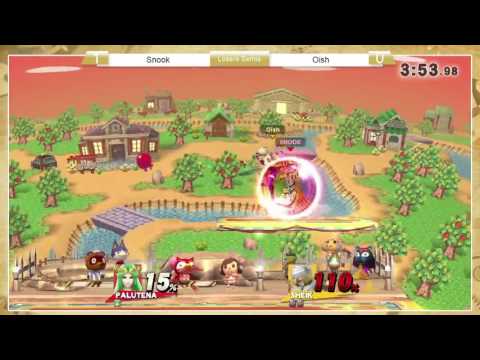 Sm4sh: A1SS3 - Snook (Palutena) Vs Oish (Sheik) - Losers Semis