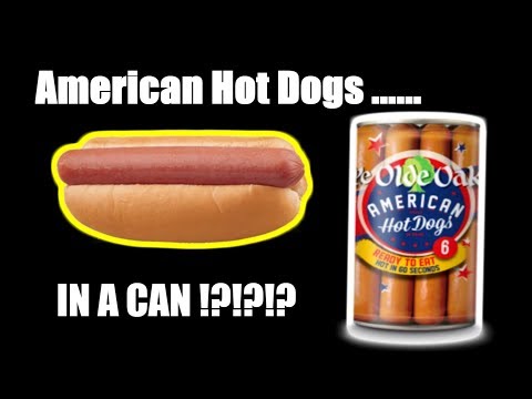 American Hot Dogs IN A CAN!?!? - WHAT ARE WE EATING??...