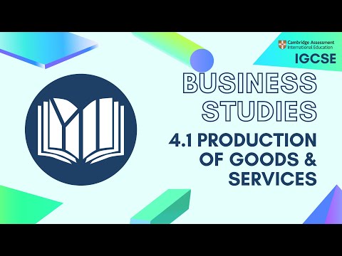 , title : 'CIE IGCSE Business Studies: Production of Goods and Services (4.1)'