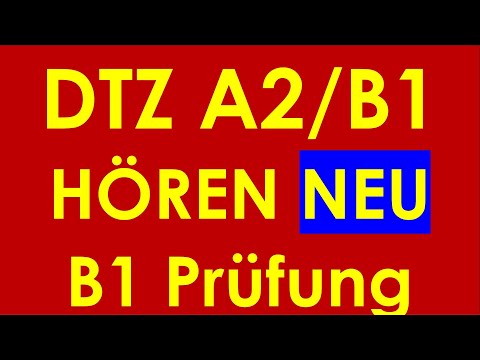 DTZ A2/B1, Hören, Prüfung B1 Neu 2025 #dtz #dtzb1 #dtzhören