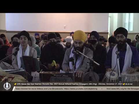 027 Bhai Tekpreet Singh Jee Ottawa Monday Morning Toronto Dec 2021 Annual Akhand Keertan Smaagam