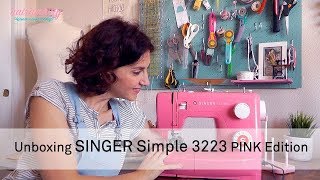 Unboxing  Máquina de coser Singer Simple 3223 – Pink Edition