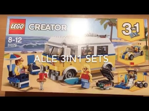 LEGO CREATOR 3 in 1 Surf Mobile with beach buggy and lifeguard tower - overview