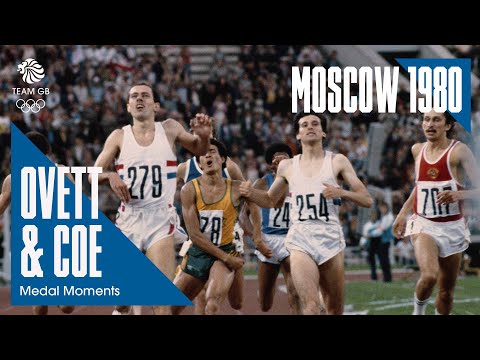 Steve Ovett 800m Gold, Seb Coe Silver | Moscow 1980 Medal Moments
