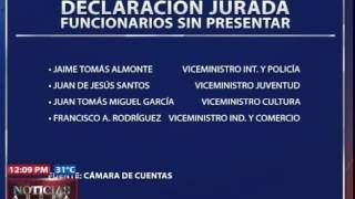 Presentan lista de funcionarios que no han declarado sus bienes