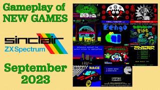 Gameplay of New ZX Spectrum games, September 2023
