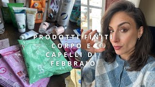 30 PRODOTTI FINITI  PER IL CORPO E CAPELLI DI FEBBRAIO 🗑️🧼🫧🧽 #empties #finitidelperiodo #terminati