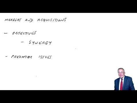 Mergers and acquisitions - ACCA (AFM) lectures