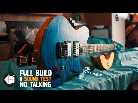 I've always wanted a blue guitar, so I built one (with Madinter wood only)
