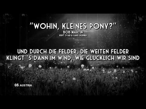 05) AUSTRIA "Wohin, Kleines Pony?" - Bob Martin (Lyrics) [Eurovision 1957]