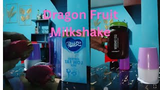 #asmr #dragonfruit #milkshake