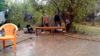 Rain fall in my area..