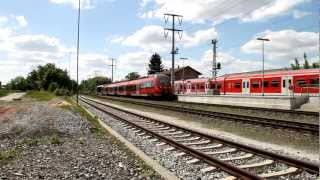 preview picture of video 'S1 fährt aus dem Bahnhof Nürnberg-Mögeldorf aus'
