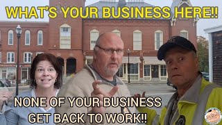 TOWN HALL EMPLOYEE GETS CAUGHT *PLAYING ON PHONE* DPW  WORKER GETS OWNED