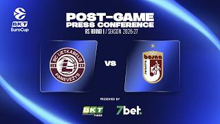 Post-Game Press Conference RS 1: Lietkabelis Panevezys - BOSNA BH Telecom Sarajevo