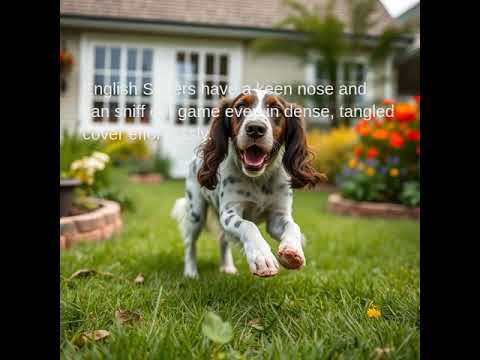 English Setters have a keen nose and can sniff out game even in dense, tangled cover effortlessly.