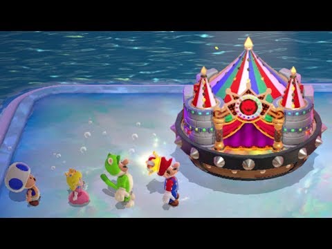 Super Mario 3D World 100% Walkthrough - World 3 (4 Players)