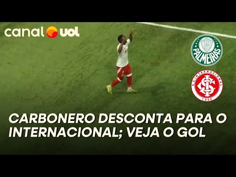 INTERNACIONAL DIMINUI O PLACAR CONTRA O PALMEIRAS! CARBONERO DESCONTA PRO COLORADO; VEJA O GOL